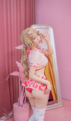 059_CreamSoda Over knee socks 