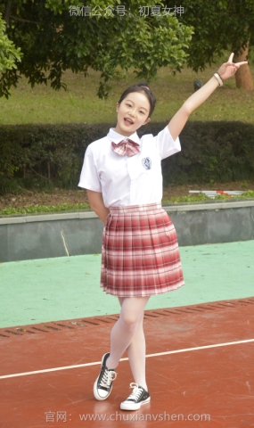 初夏女神 NO.091 双双 大红JK套