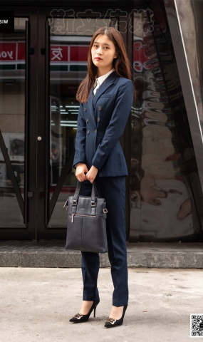 SIW斯文传媒 055 时尚气质OL职业双排扣西装制服 - 甄珍 [65P+186M]
