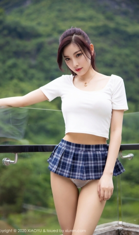 [XIAOYU语画界]2020.07.22 Vol.343 高马尾jk系列短裙 杨晨晨sugar